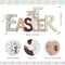 Easter Wooden Sign – Rustic Bunny Décor for Tiered Tray, Table, Mantel & More